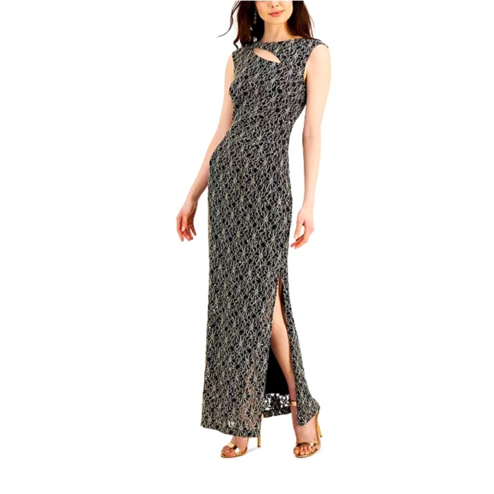 Keyhole Lace Gown